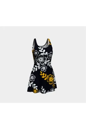 Floral Gold Flare Gold