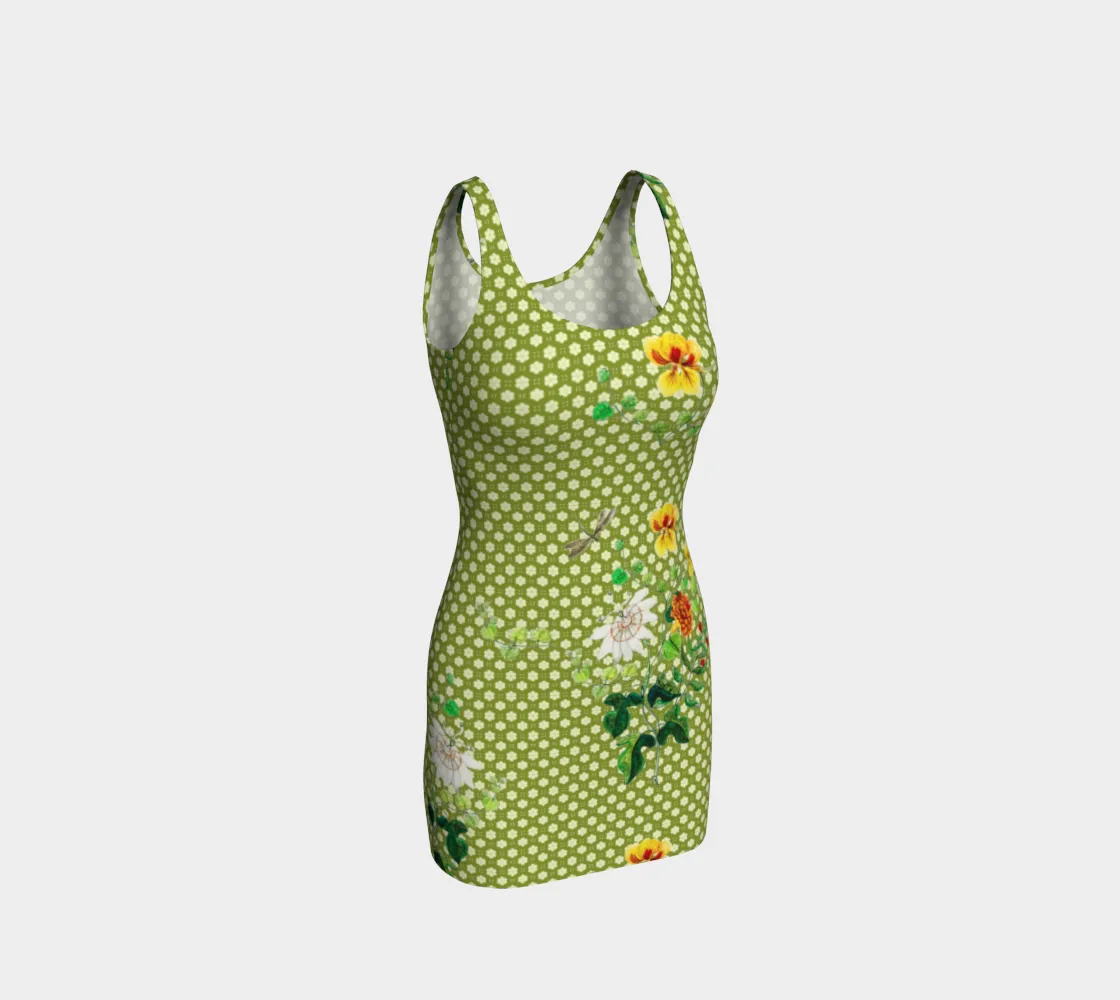 Floral Meadow Bodycon Dress