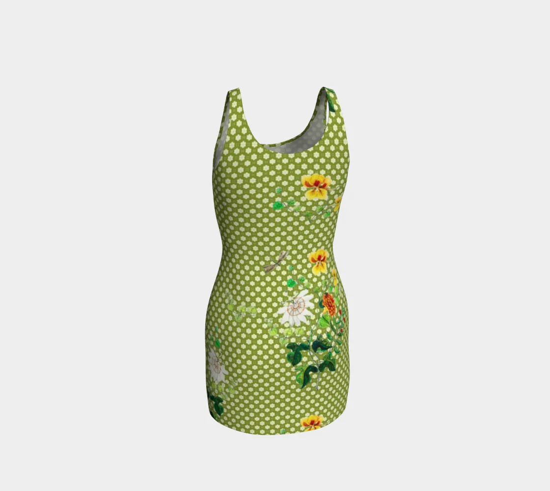 Floral Meadow Bodycon Dress