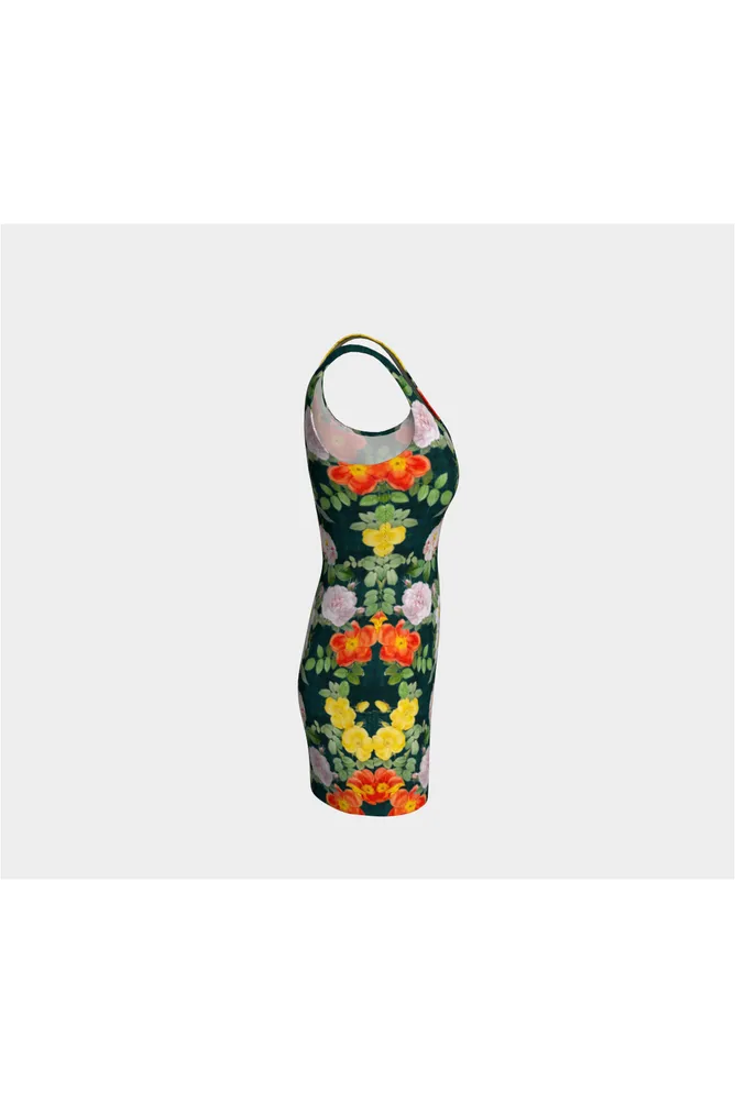 Floral Tattersall Bodycon Dress