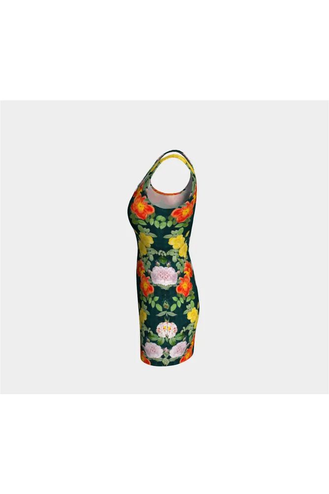 Floral Tattersall Bodycon Dress