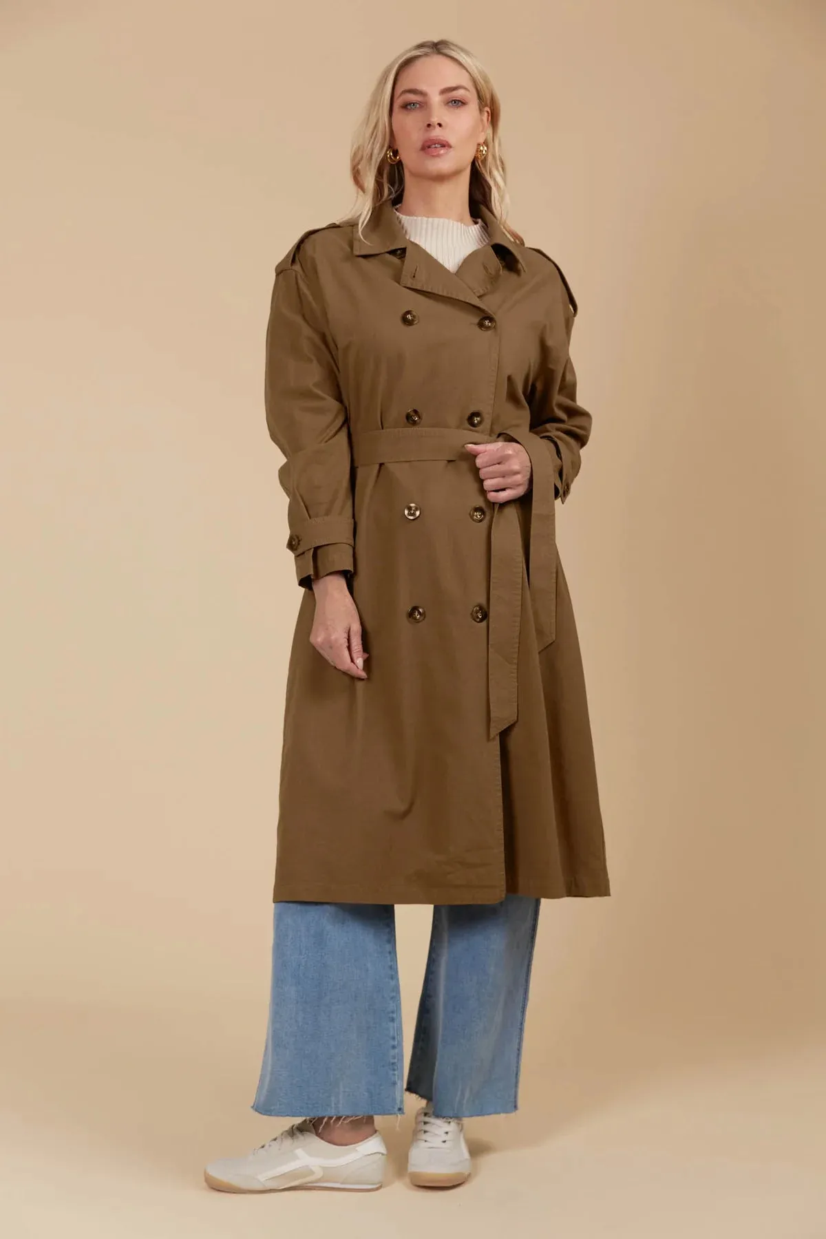 FREYA TRENCH COAT- TOFFEE