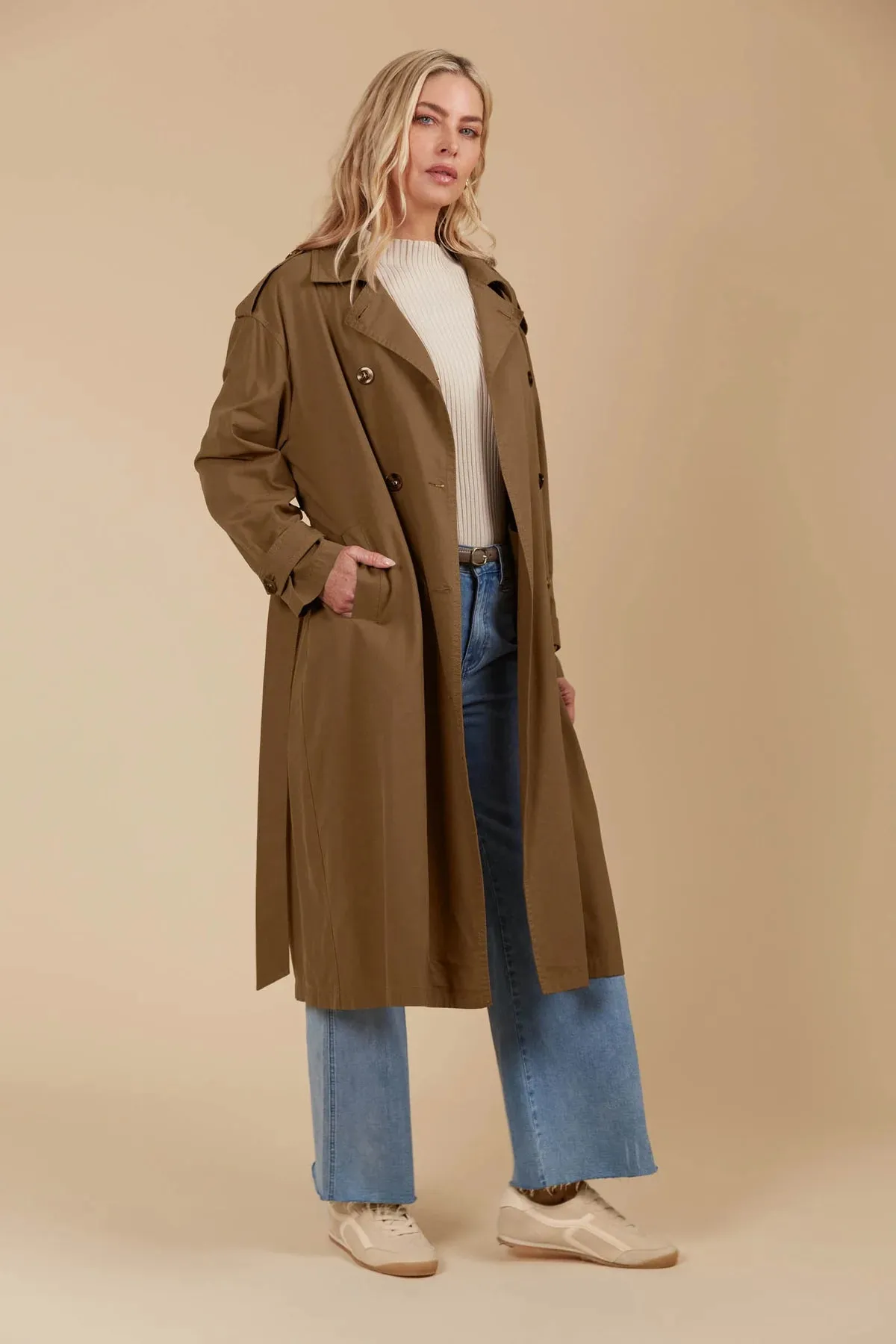 FREYA TRENCH COAT- TOFFEE