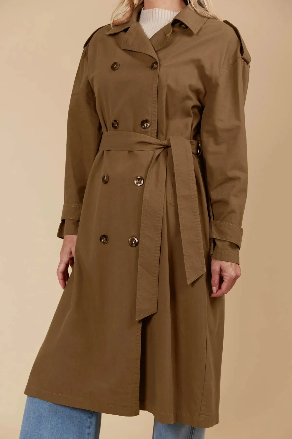 FREYA TRENCH COAT- TOFFEE