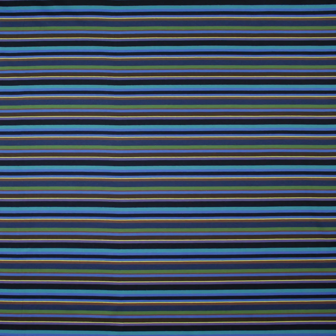 Gall0 stripe cotton knit - violet/blue/brown
