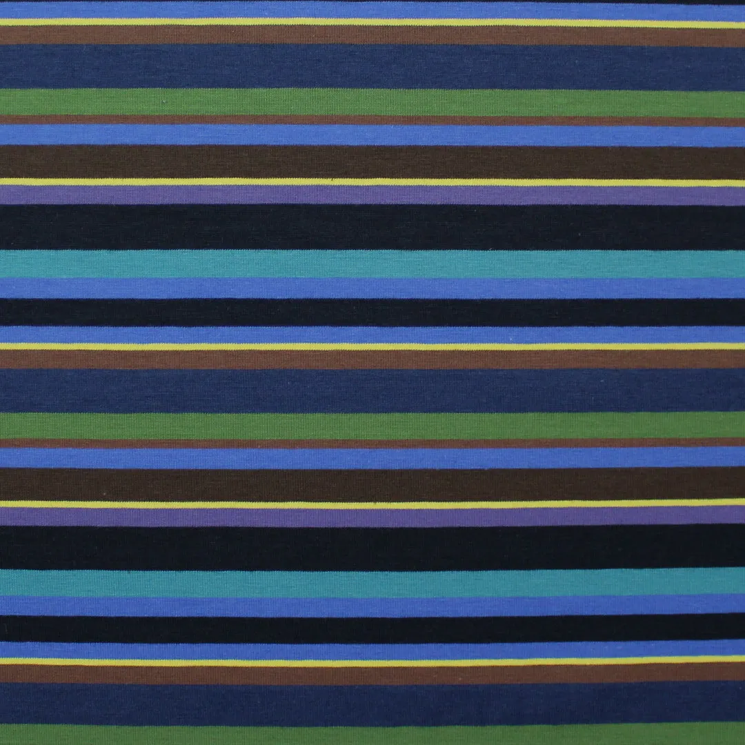Gall0 stripe cotton knit - violet/blue/brown