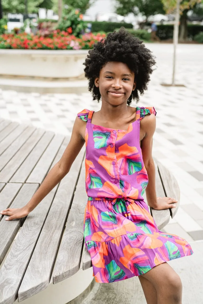 Girls Claire Set- Top & Skirt