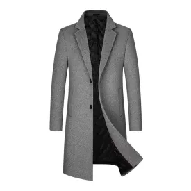 Herrenmäntel, Herren-Wintermantel, Mantel für Herren, Herrenjacke, Wolle 54,3 %, Herrenjacken und Mäntel, langer Mantel für Herren, Wintermantel für Herren