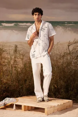 Ivory Saun Embroidered Shirt