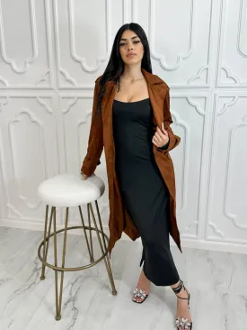 Jalen Suede Coat (Camel)