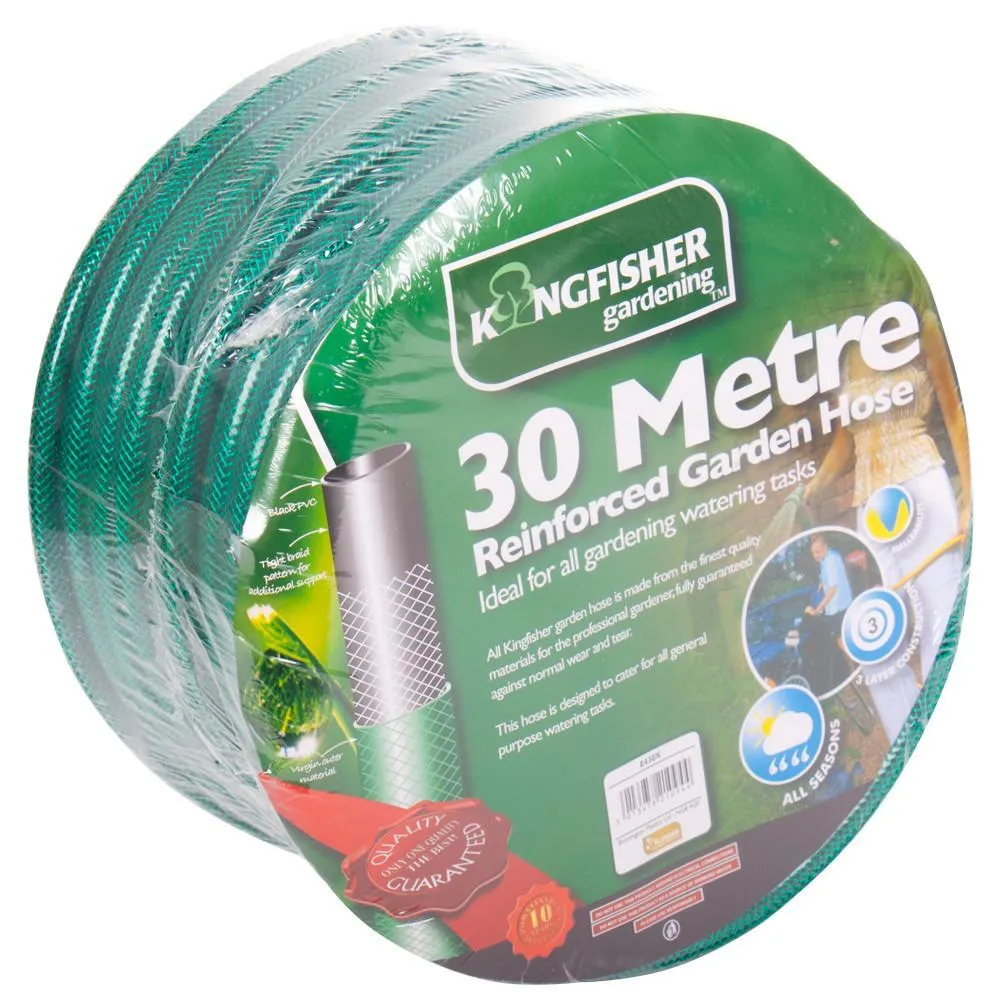 Kingfisher 30m Reinforced Garden Hose