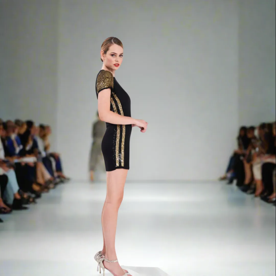 Knitted Hand Beaded Dress