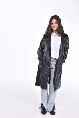 Leather Trench Coat