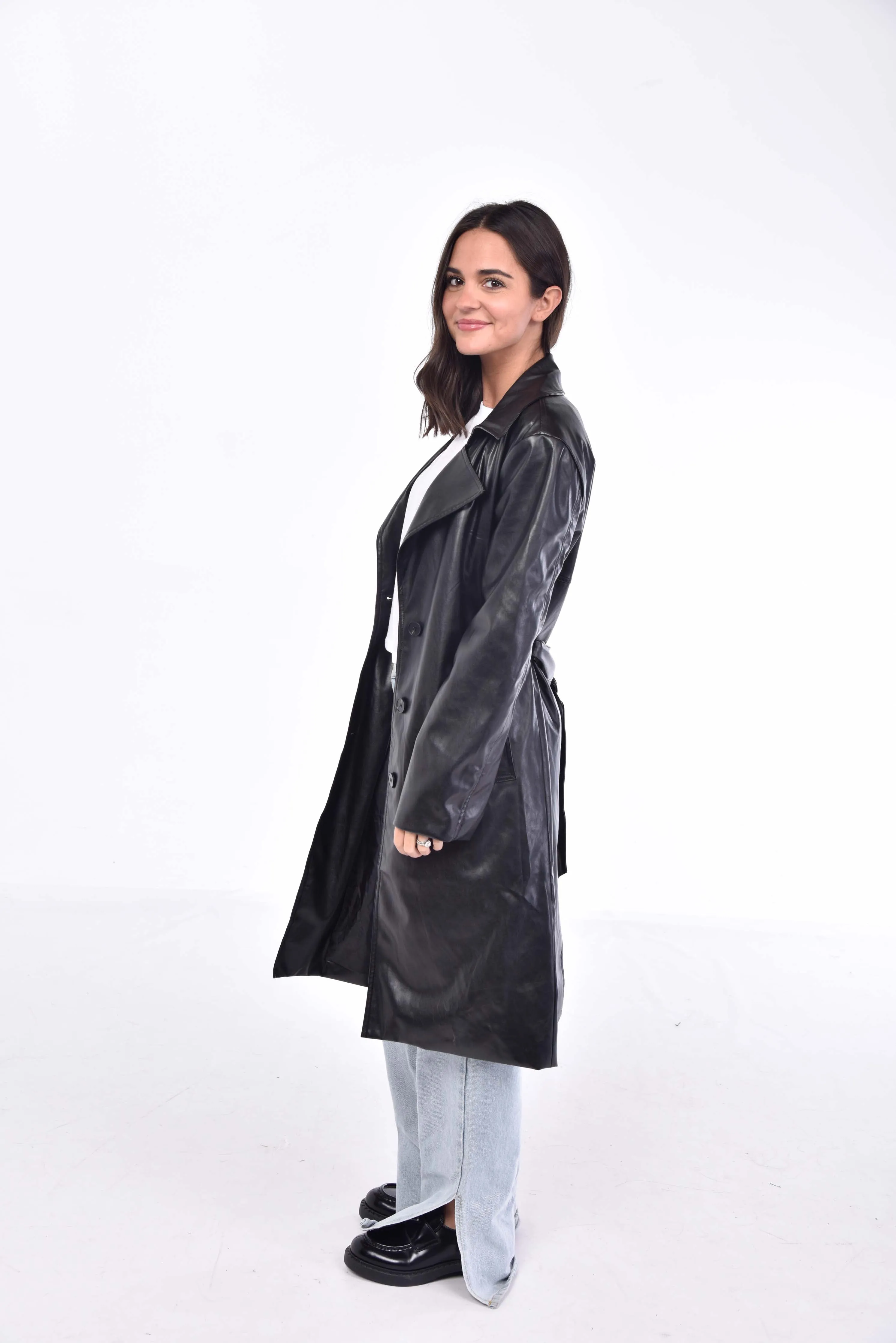 Leather Trench Coat