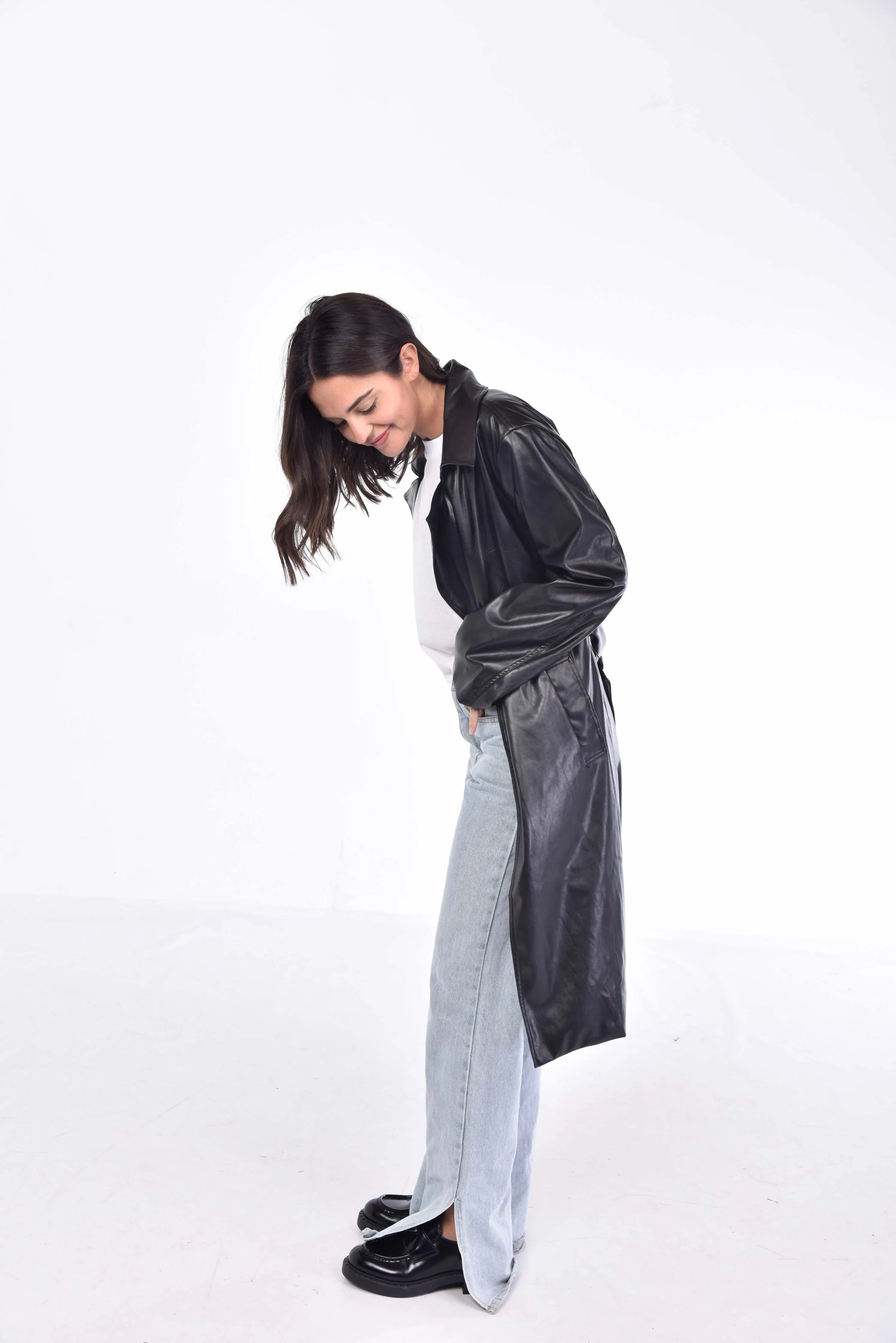 Leather Trench Coat