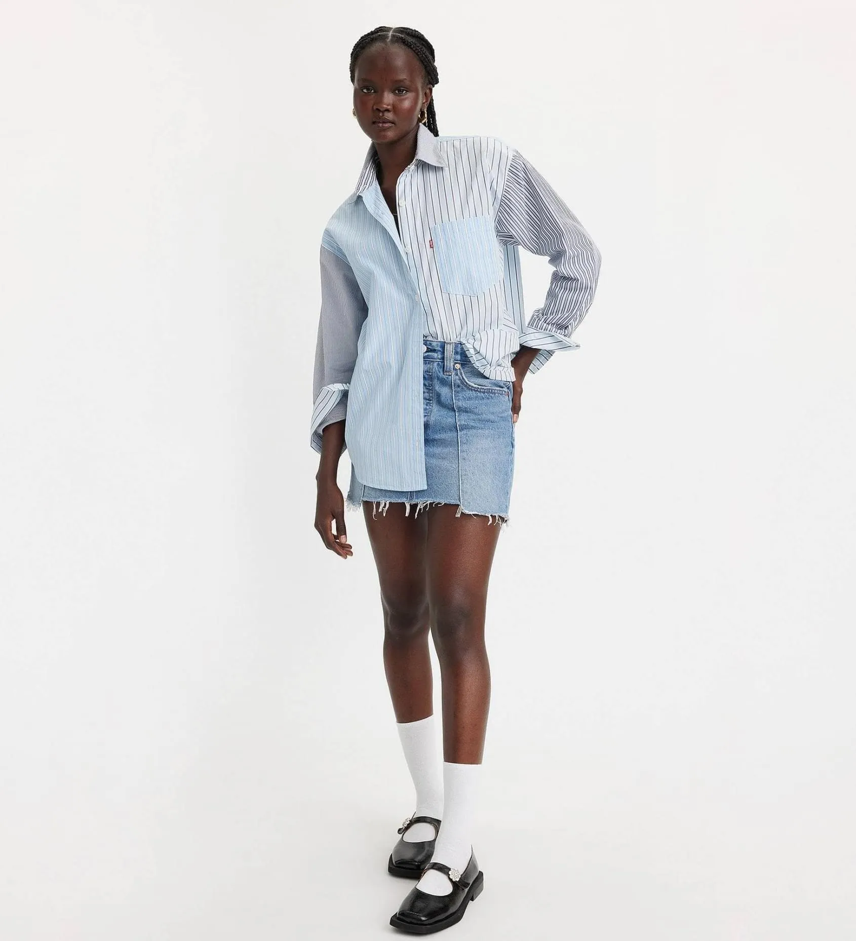 Levi's Recrafted Icon Skirt Novel Notion Skirt in Blue