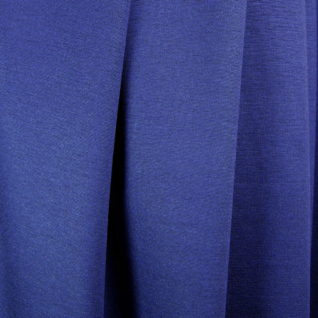 Meet Milk micro-stripe Tencel ponte knit - lapis/black