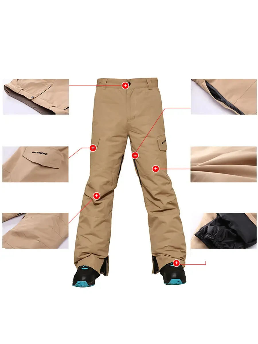 Men Ski Snowboard Shell Snow Pant Waterproof