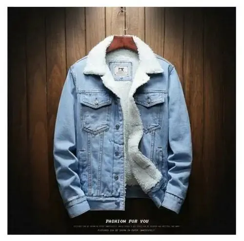Men's Sherpa Denim Winter Jacket