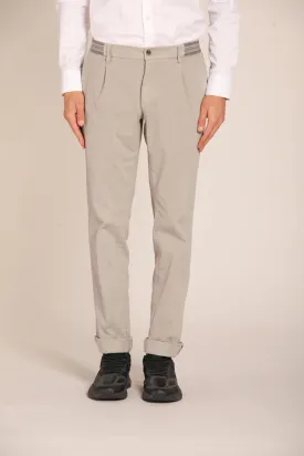 New York Elax 1 Pinces men's chino jogger pants in gabardine regular fit 