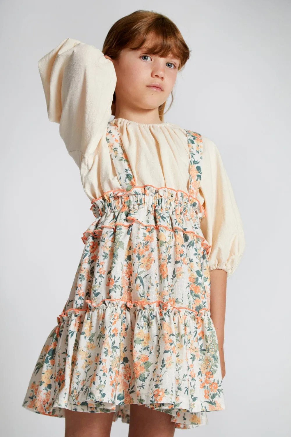 Nueces Love Skirt-Coral Flower
