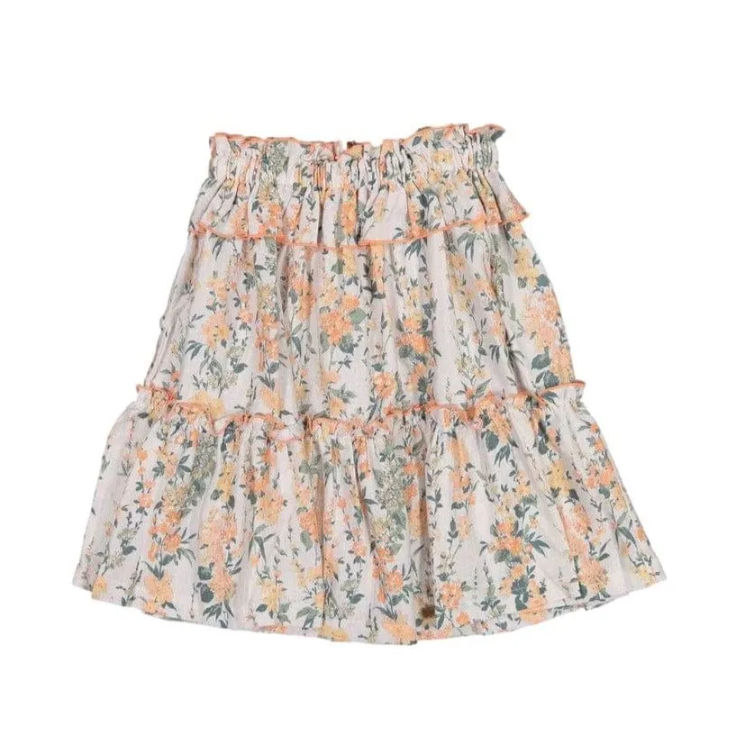 Nueces Love Skirt-Coral Flower
