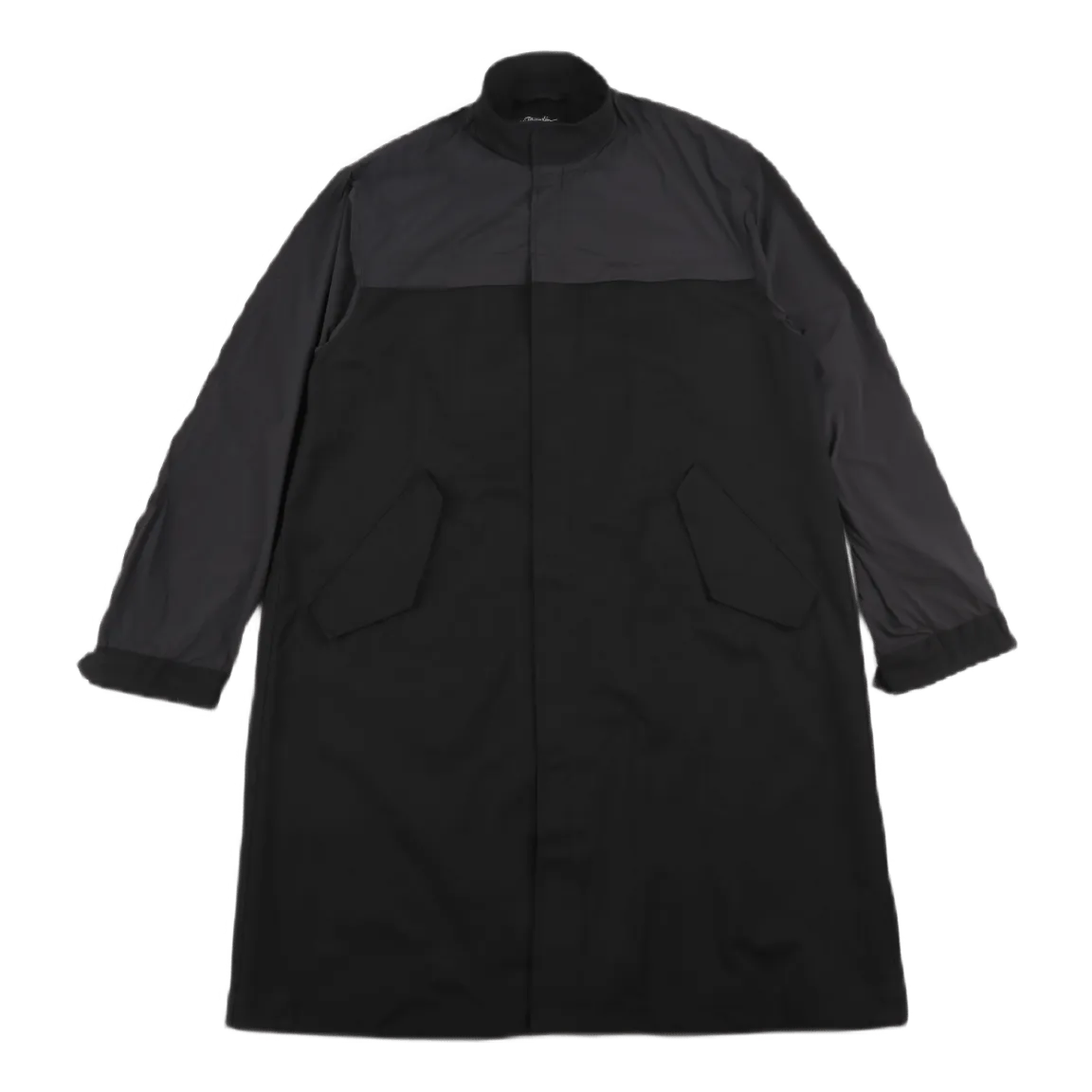 Nylon Mix Parka Black