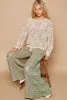 Olive Wide Leg Pant