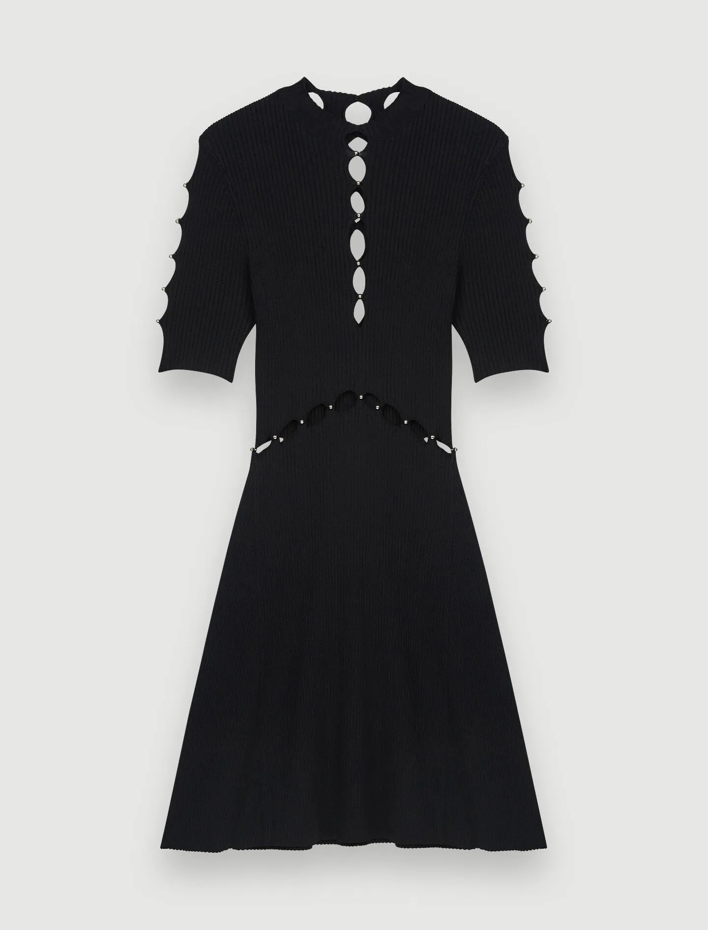 OPENWORK KNIT DRESS
