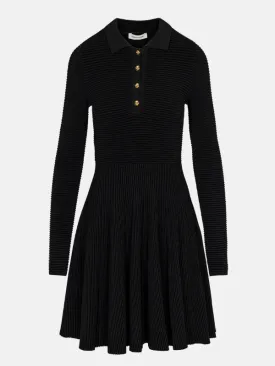Ottoman Knit Ls Dress