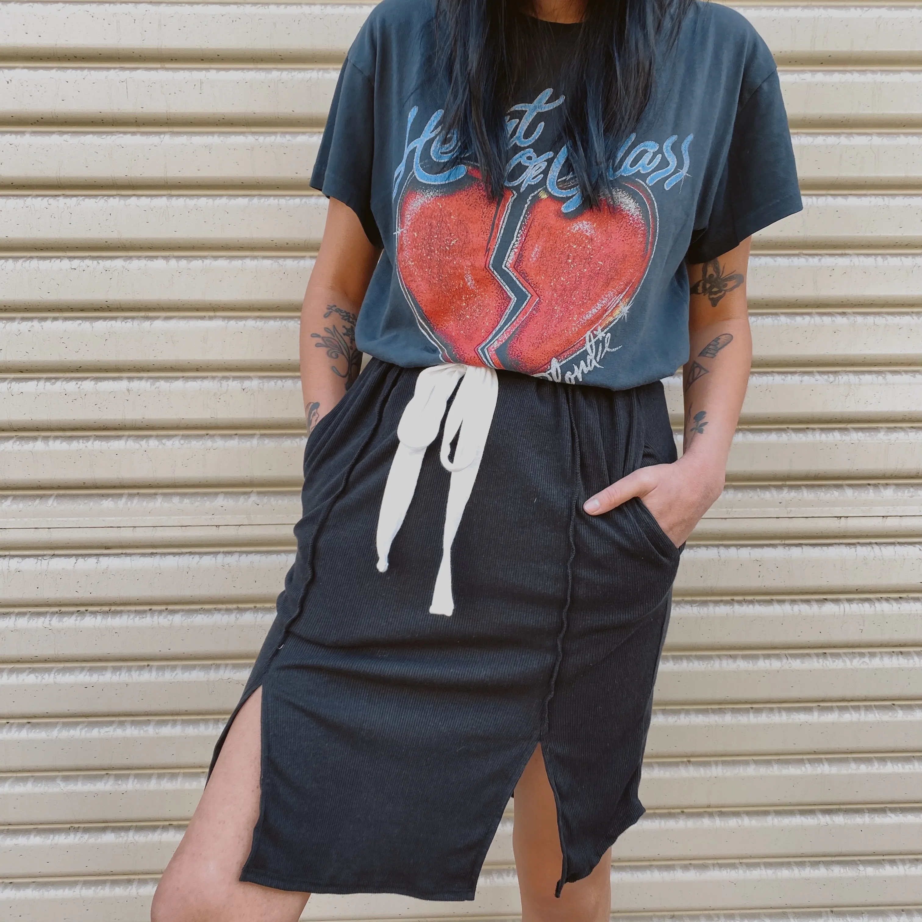 Out of Office Midi Lounge Skirt