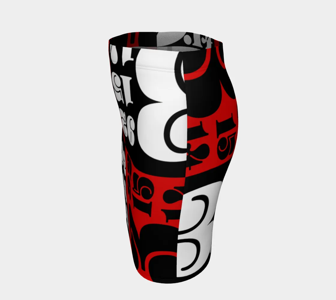Pi Print Fitted Skirt