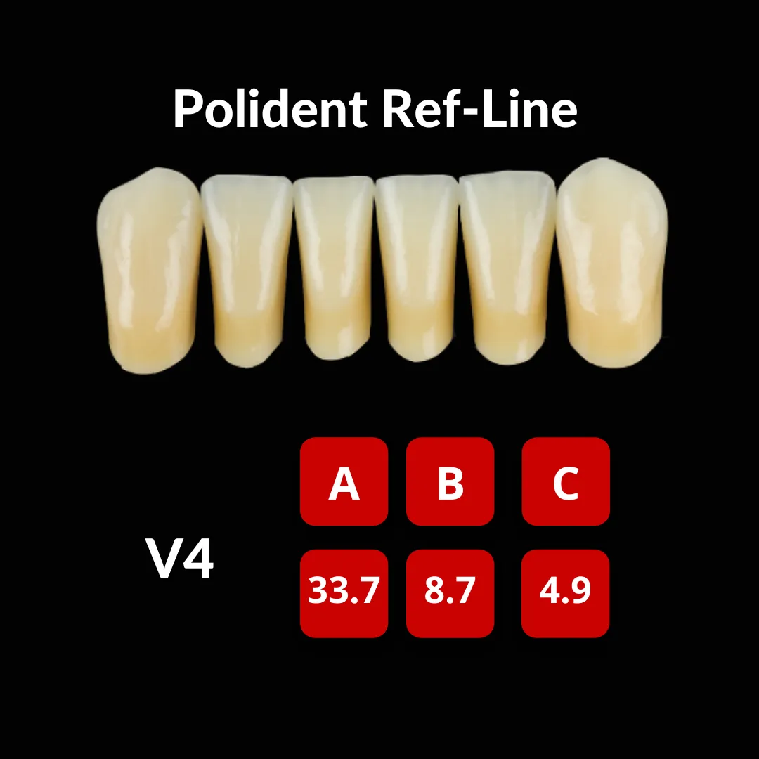 Polident Ref-Line Artificial Teeth Shade A2