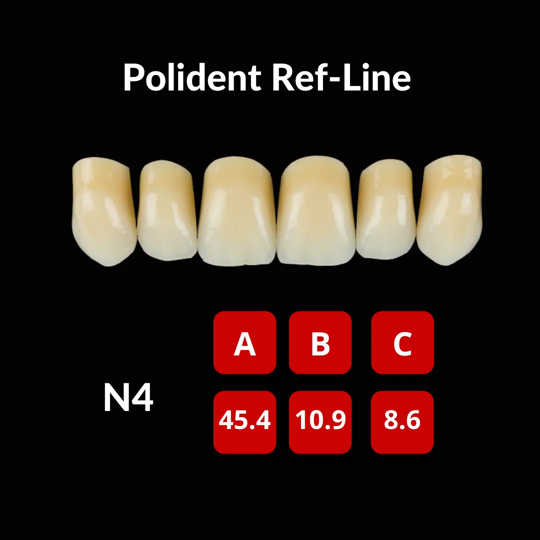 Polident Ref-Line Artificial Teeth Shade A2