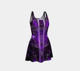 Purple Alien Flare Dress