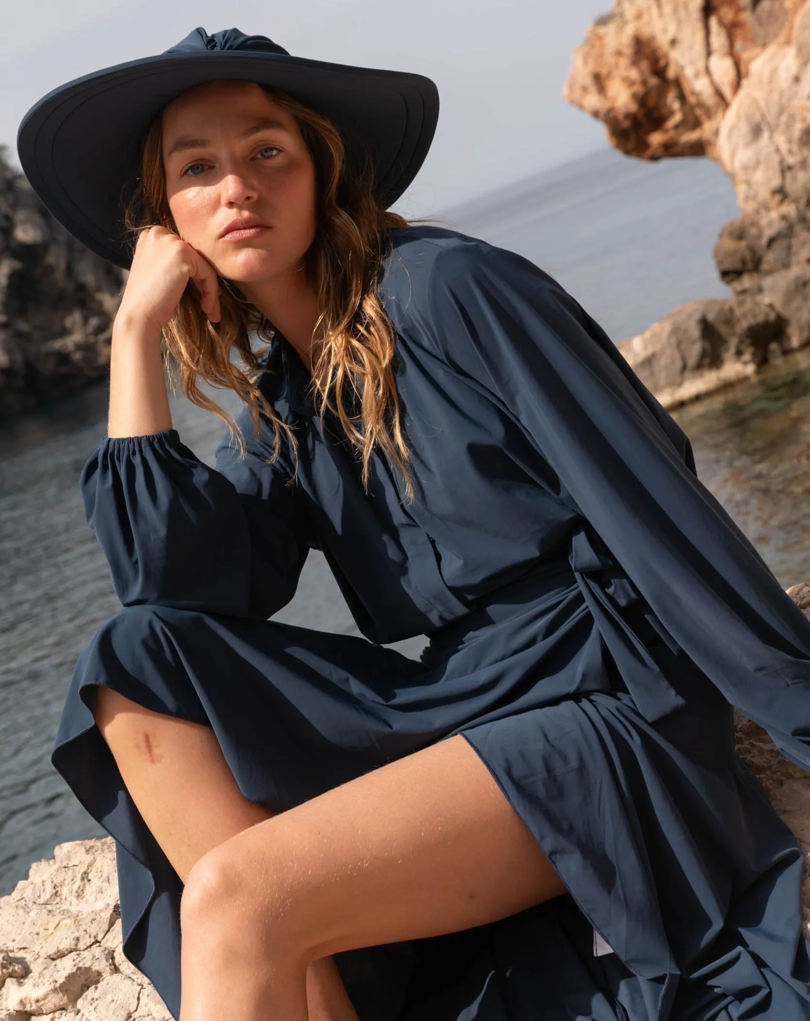 Rio UV Wrap Skirt Navy