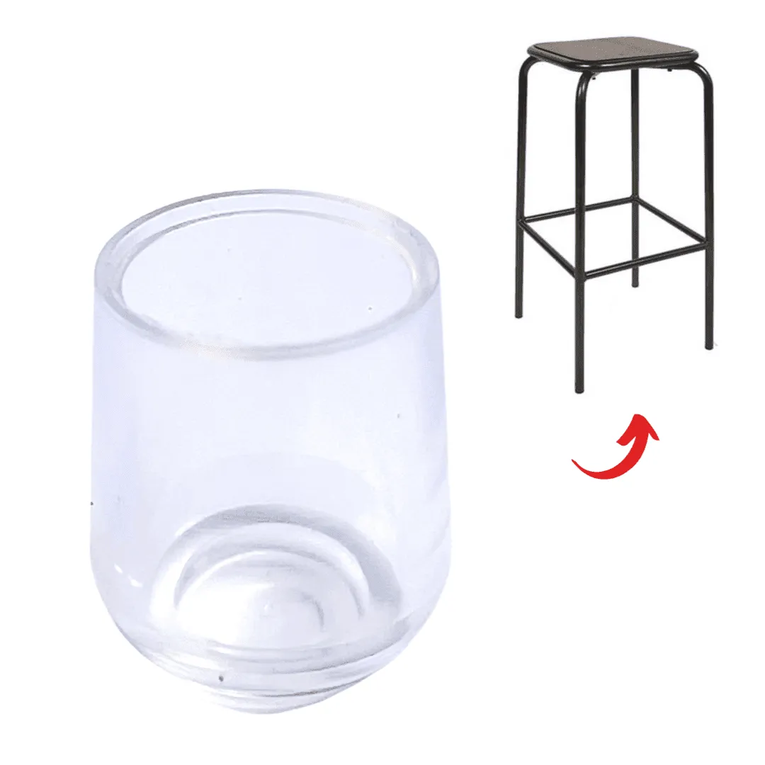 Round Thick Silicone Chair Leg Protector - Outdoor Furniture Protection
