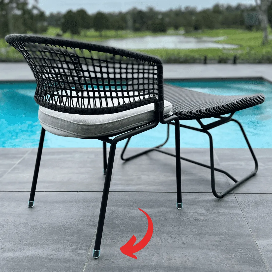 Round Thick Silicone Chair Leg Protector - Outdoor Furniture Protection