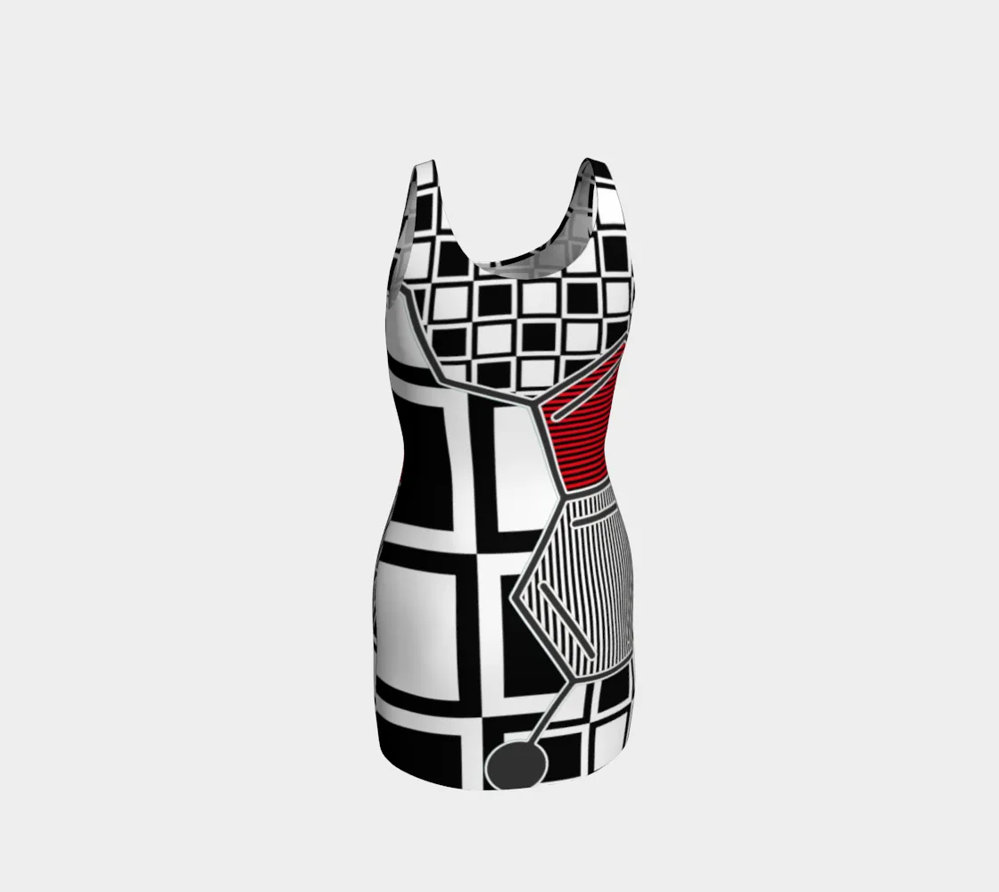 Serotonin Molecular Bodycon Dress