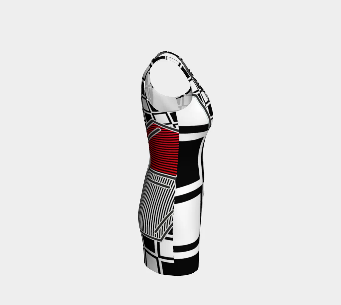Serotonin Molecular Bodycon Dress