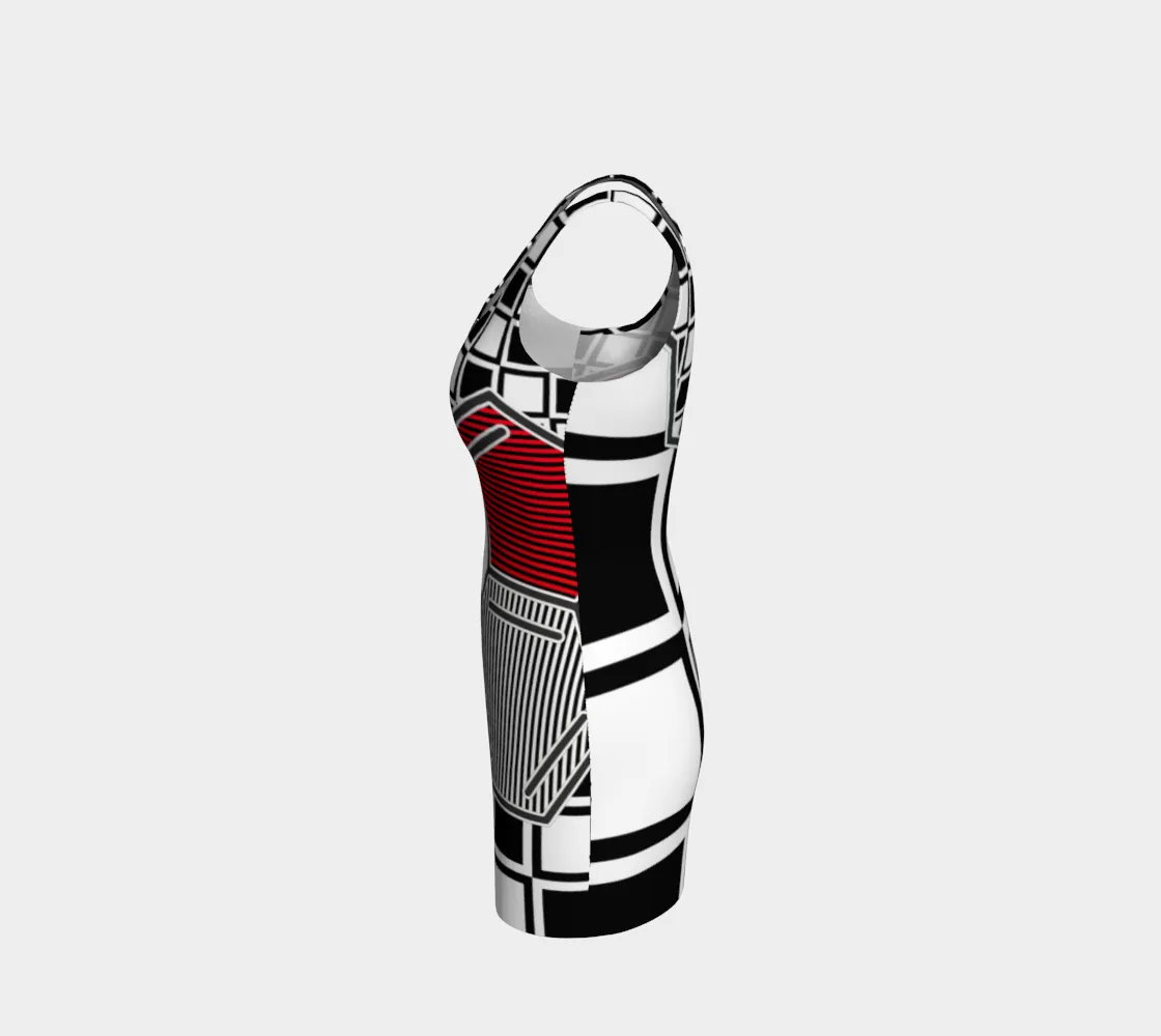 Serotonin Molecular Bodycon Dress