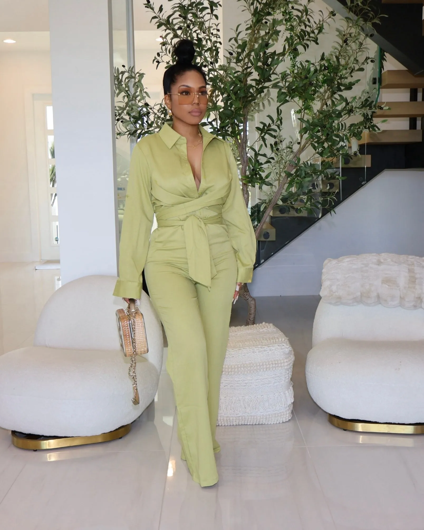 She means Business jumpsuit