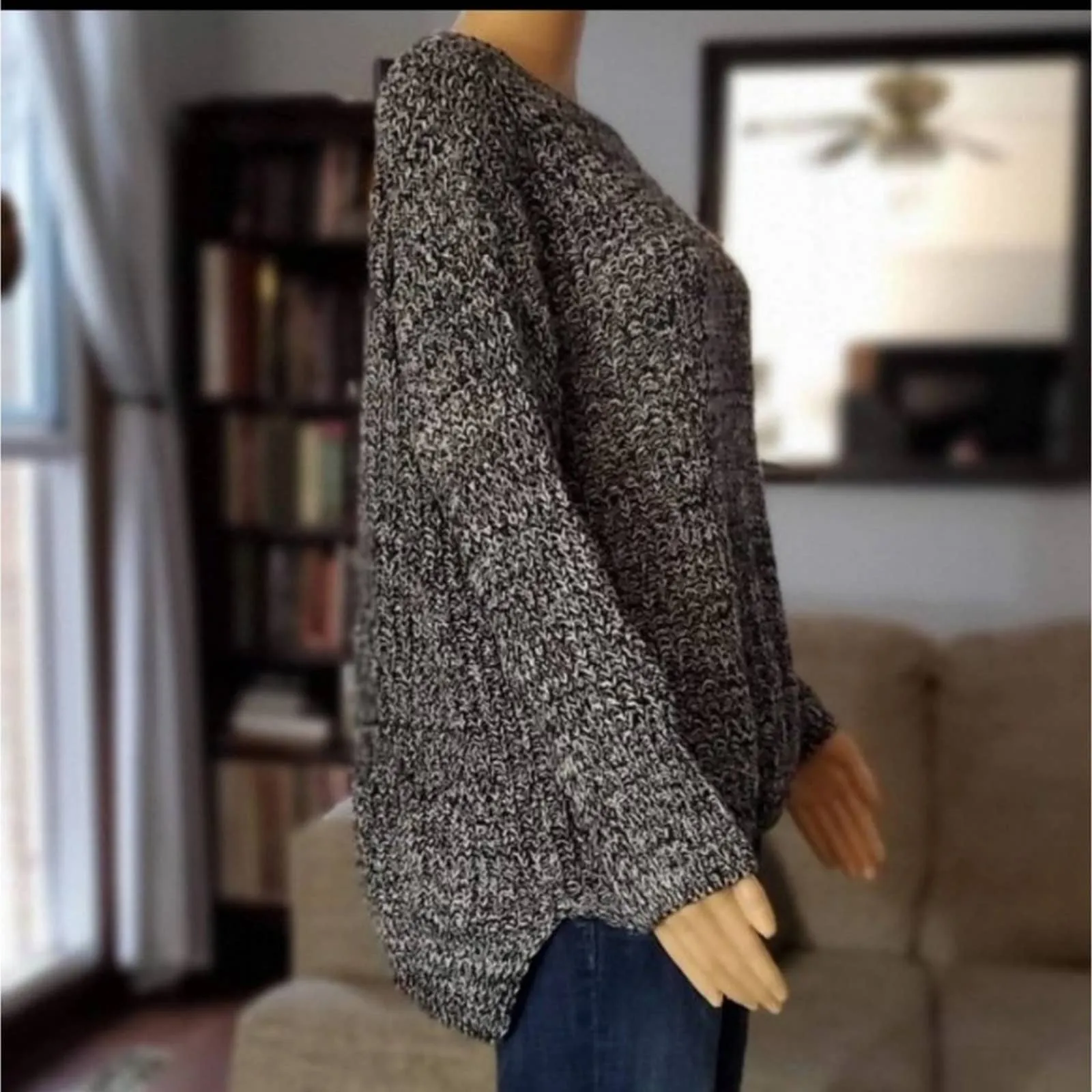 Shein Marbled Knit Sweater