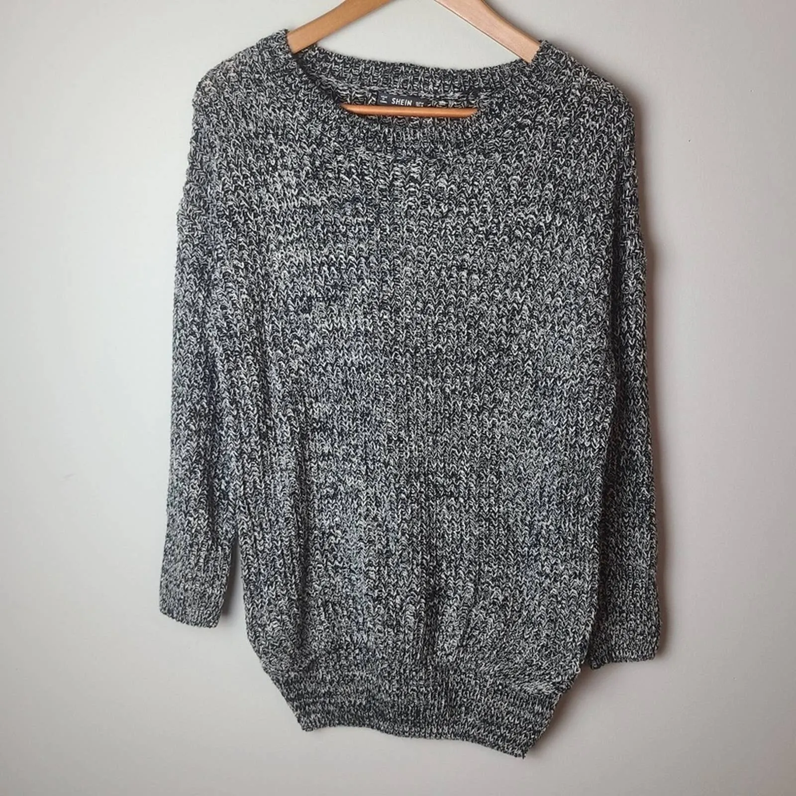 Shein Marbled Knit Sweater