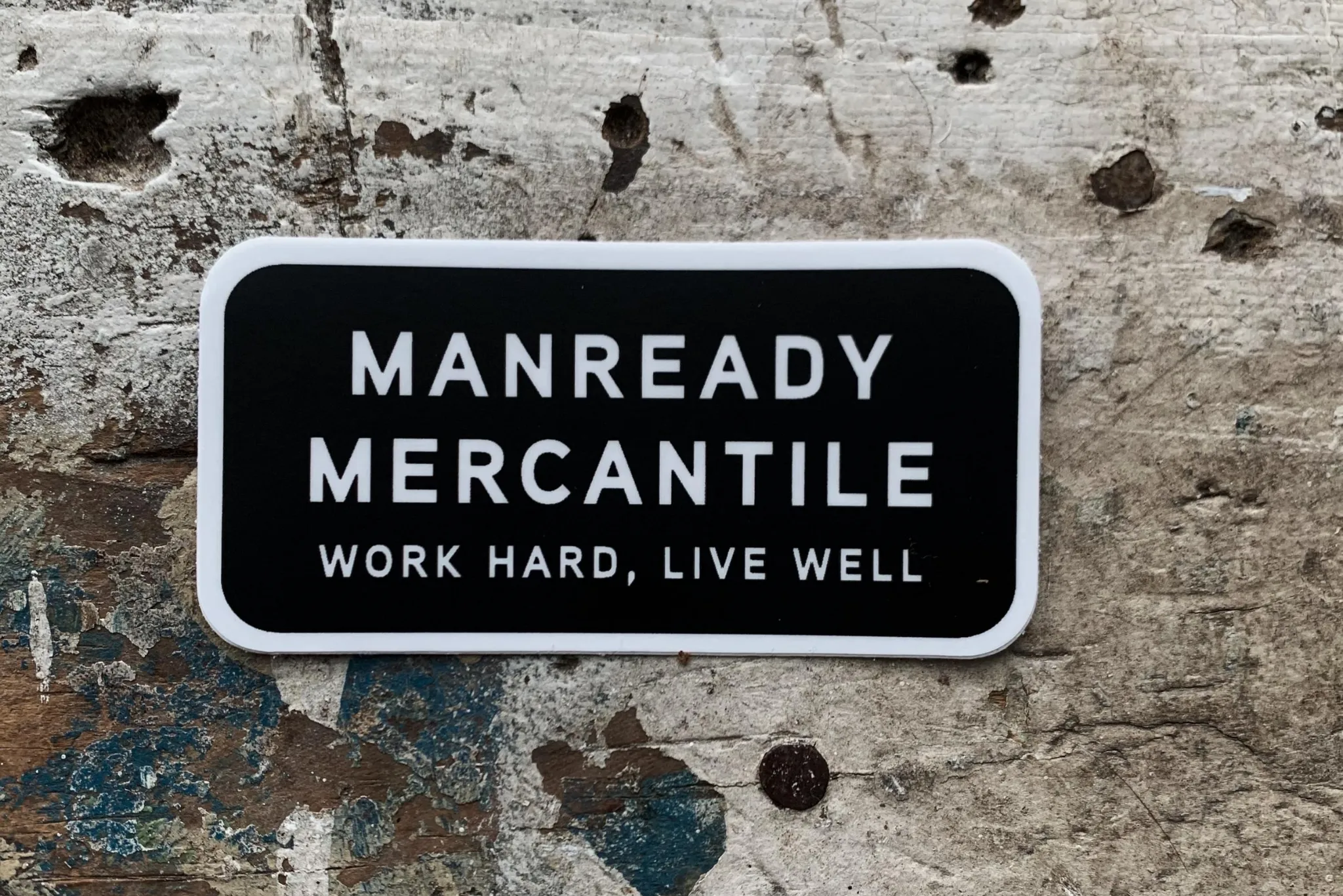 Sticker | Manready Mercantile | Black   White | Manready Mercantile
