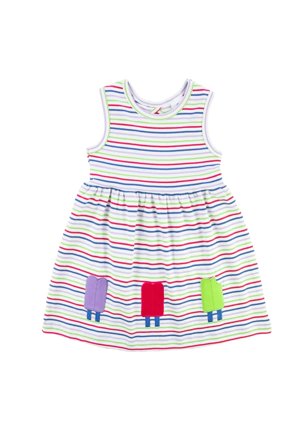 Stripe Knit Dress With Popsicles