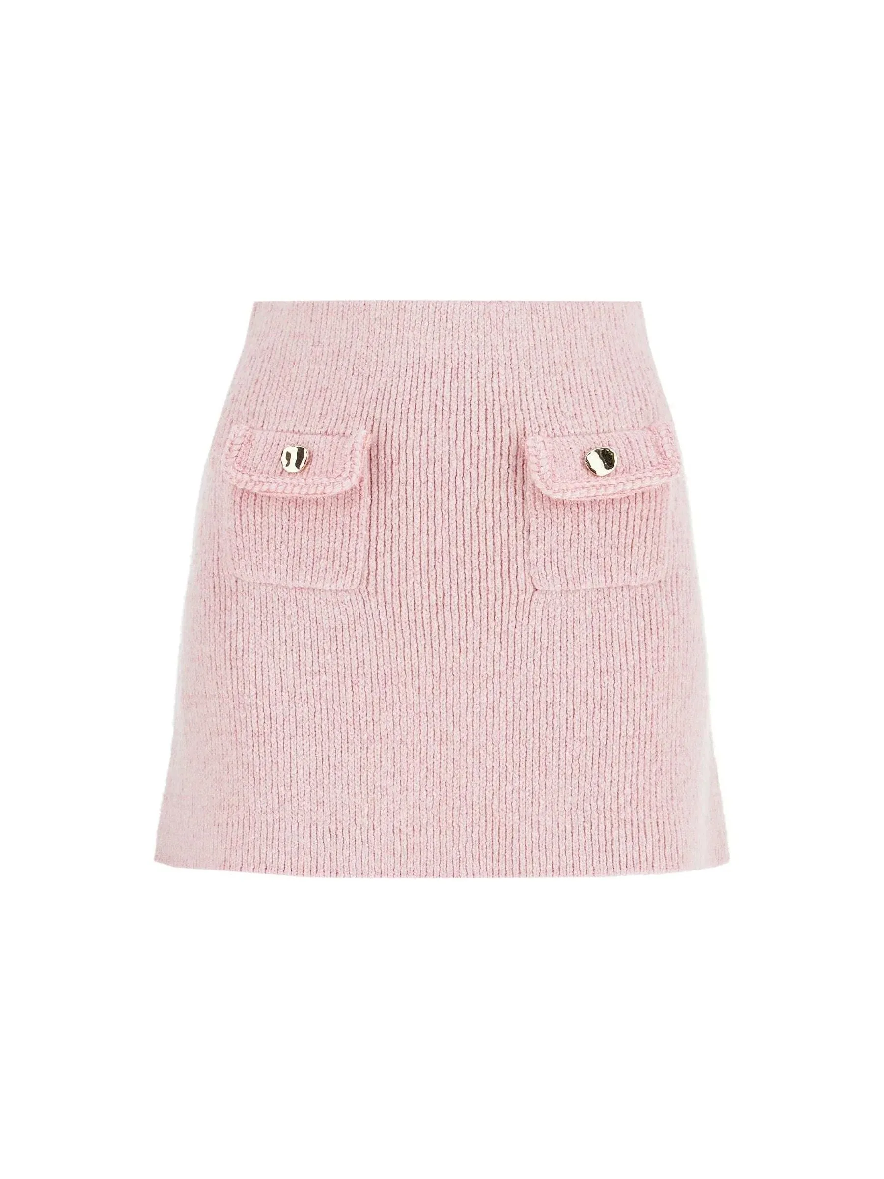 Textured Cotton-Wool Skirt