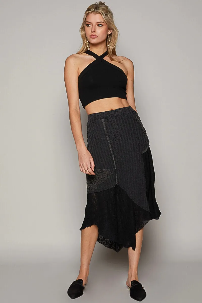 Textured Knit Skirt