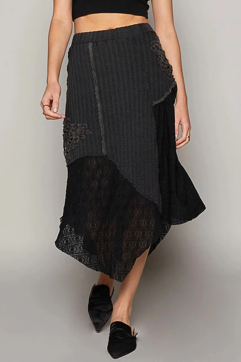 Textured Knit Skirt