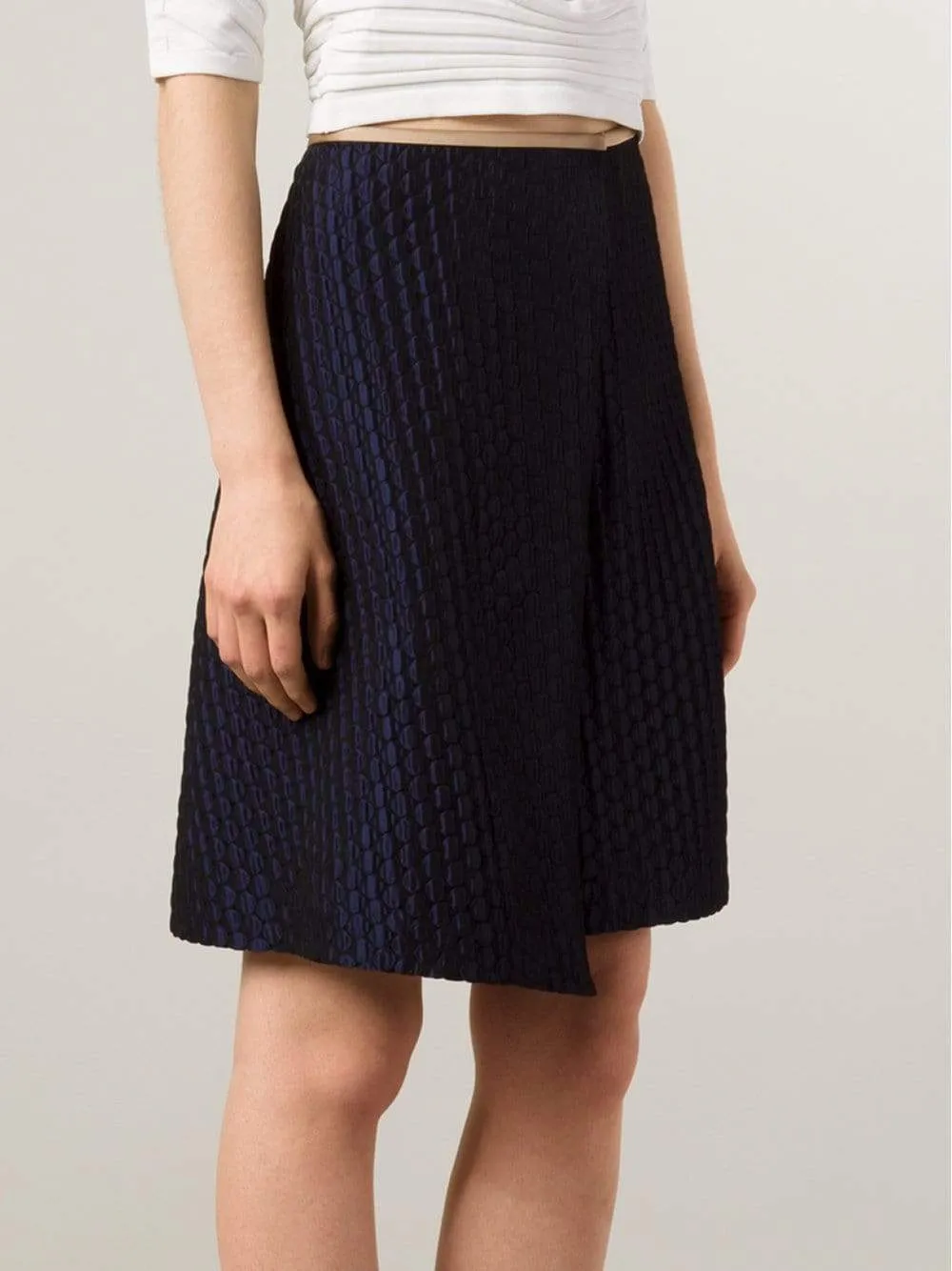 Textured Wrap Skirt